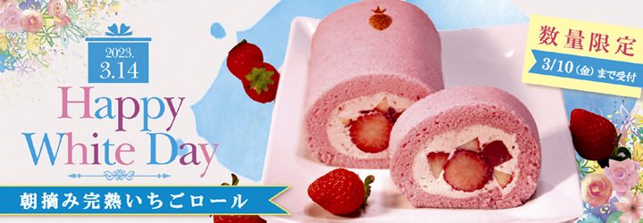 朝摘みいちごロール,ホワイトデー