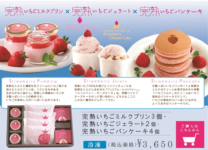 Gift Set 【甘くジューシーないちごのお菓子】完熟いちご菓子研究所